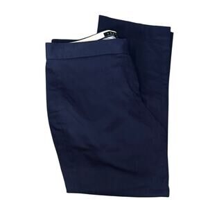 Theory Chino Pants Women Size 4 Navy Straight Leg Classic Preppy Workwear